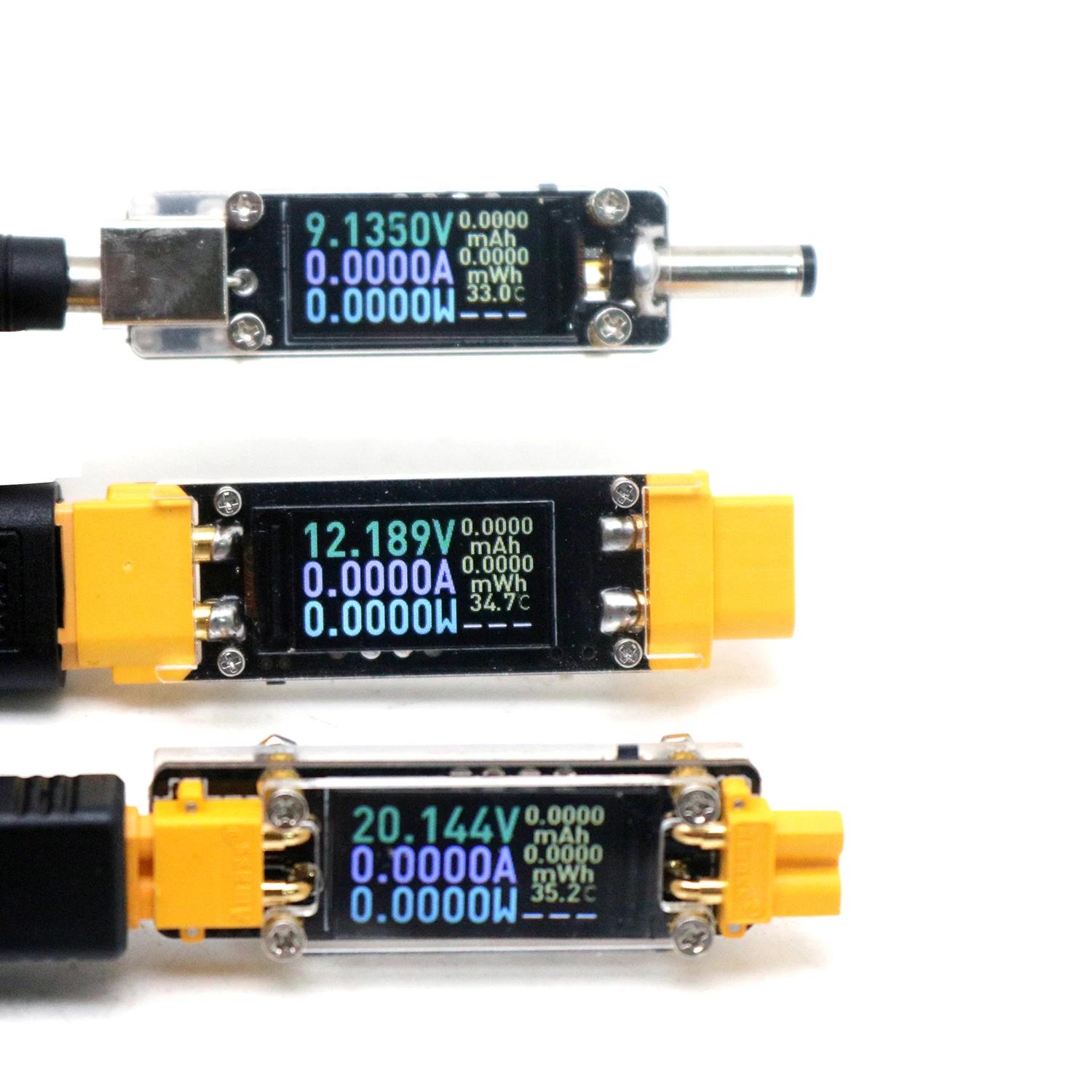 Drone Battery Voltage Checker - 20A DC XT30/XT60 双方向メーター クロンブ無人機電池モニター電圧/現在の充電器放電器のテスター リチウムイオン
