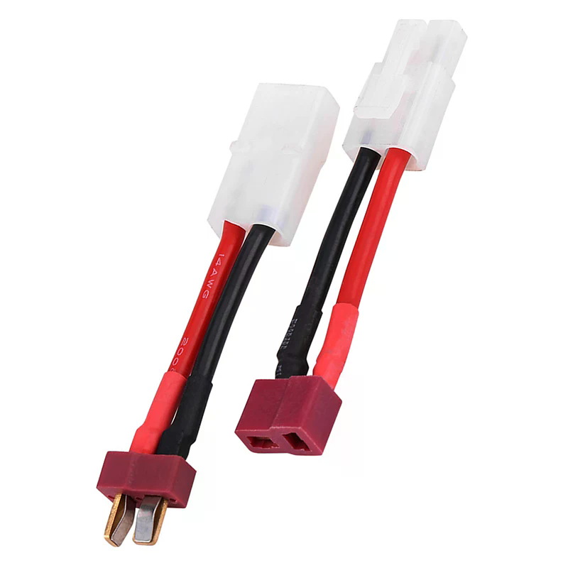 Drone Battery Connector - メス/オス ディーンズ T型プラグ コネクタ変換ケーブル 16AWG RCドローン、車、ボート、クアッドコプター用バッテリーアダプター