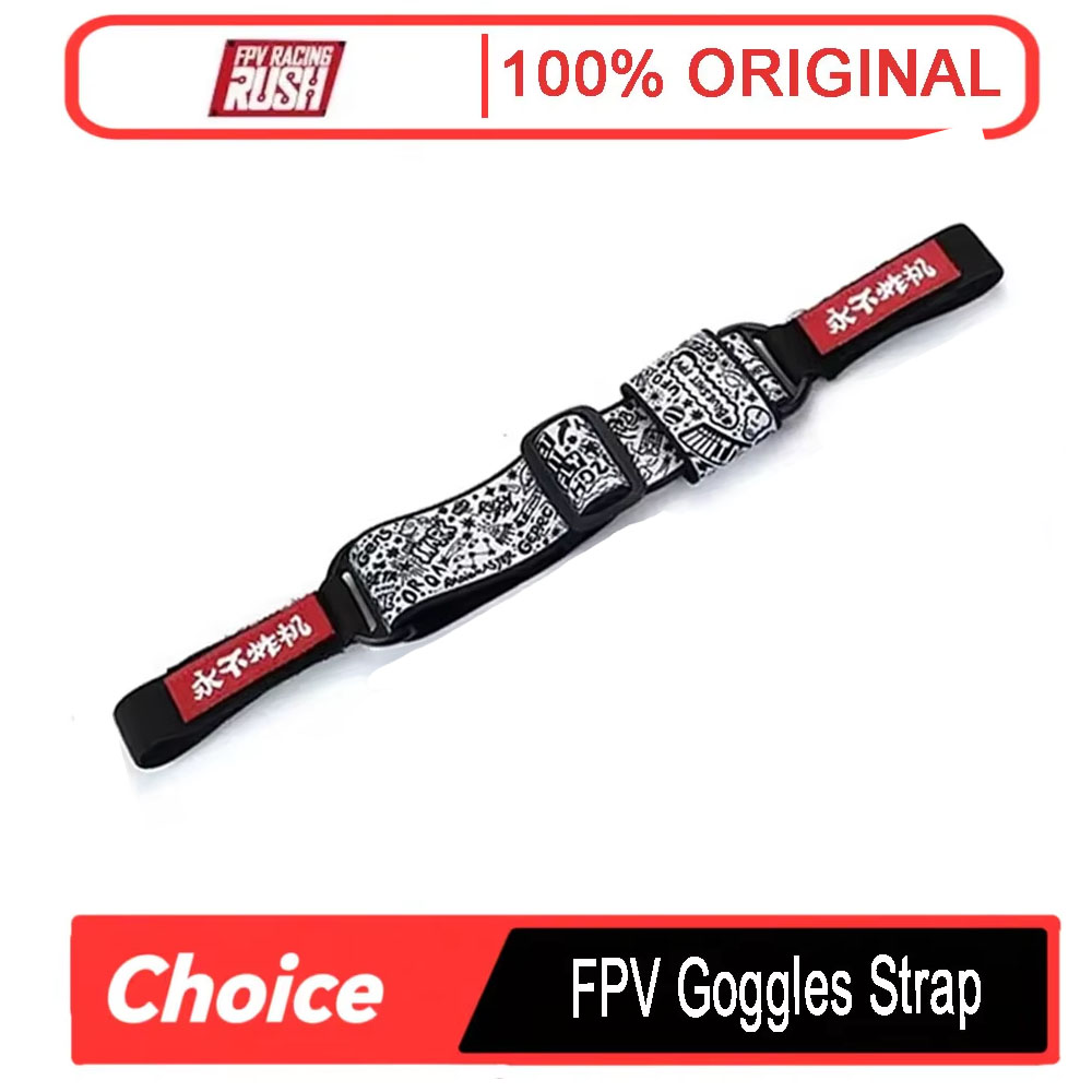 Drone Battery Strap - 決してクラッシュしない調整可能なFPVゴーグルストラップ | ファットシャーク/スカイゾーン/DJIゴーグル2用1-6Sバッテリーストレージ – グラフィティパターン