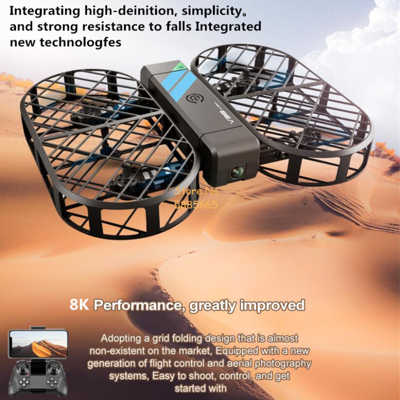 8K HD カメラ 360 °   保護オプティカルフローロ - Drone Battery Case のレビューと価格
