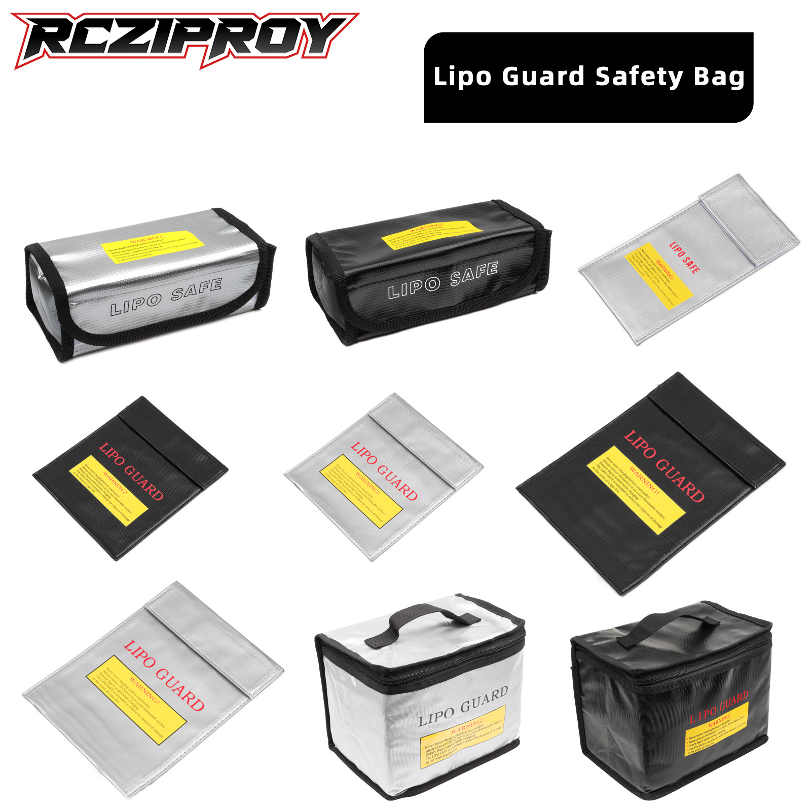 RCZIPROY リポバッテリー安全バッグ 耐火防爆ガードバ - Drone Battery Bag のレビューと価格