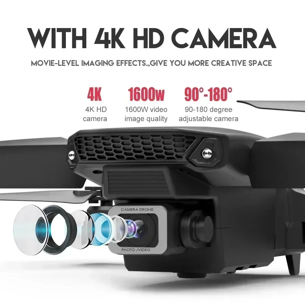 折りたたみ式クワッドコプター,e88プロ広角fpv,wifi - Drone Battery Case のレビューと価格