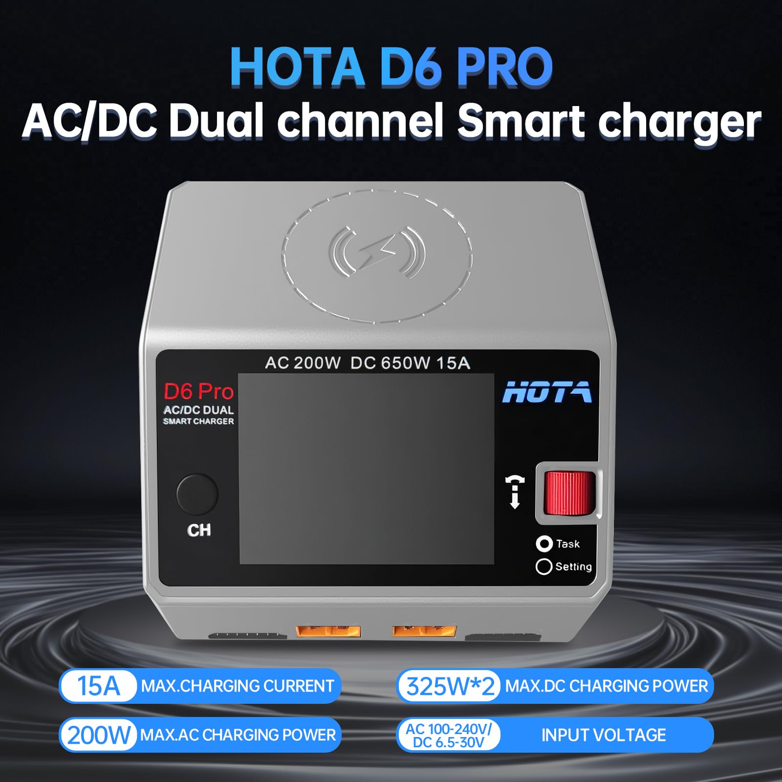 NEW HOTA D6 Pro グレー AC 200w DC - Drone Battery Smart のレビューと価格
