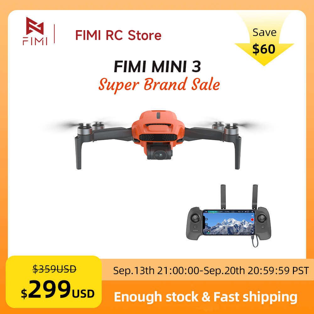 FIMI MINI 3 カメラドローン 4K 60fps 9 - Drone Battery Smart のレビューと価格